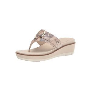 NWT COLE HAAN Womens Beige Original Grand Wedge Thong Sandals 11 B